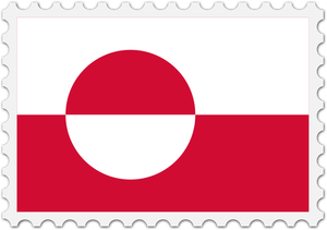 Sello de bandera de Groenlandia