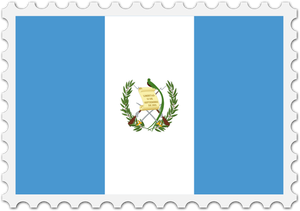 Timbre de drapeau Guatemala