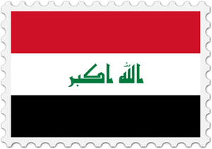 Sello de la bandera de Iraq