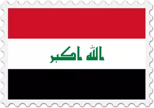 Iraq flag stamp