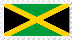 Jamaika-Flagge-Stempel