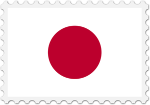 Japan Flagge Stempel