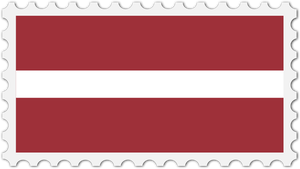 Ştampila de drapelul Letoniei