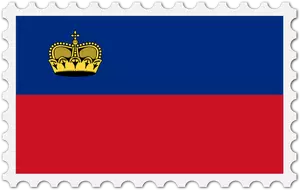 Liechtenstein flag stamp