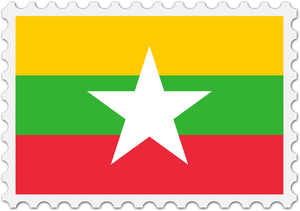 Sello de la bandera de Myanmar