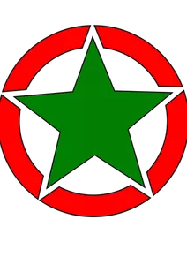 Imagem vetorial de emblema estrela