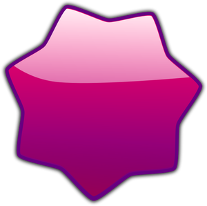 Led-tähden violetti vektorikuva