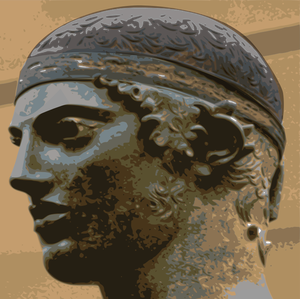 The Charioteer of Delphi vector image