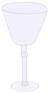 Imagem vetorial de copo de vinho vazia