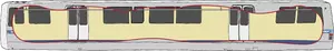 Bay Area Rapid Transit carriage vector illustration