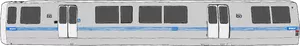 Gráficos del vector Bart Train coche