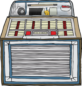 Illustrazione vettoriale di jukebox