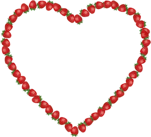 Jordbær hjertet