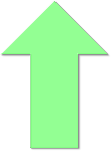 Vector illustraties van groene opwaartse staking