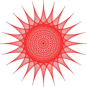 Vector clip art of string art web symbol