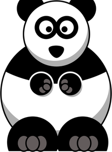 Panda de dibujos animados