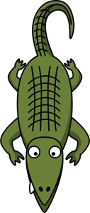 Vector illustraties van cartoon alligator
