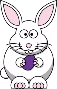 Cartoon bunny vector image