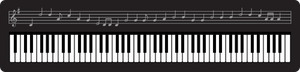 Image clipart vectoriel d'un clavier