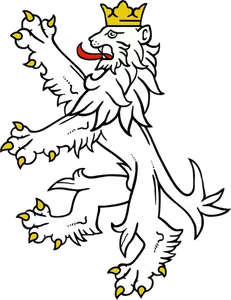 Stilisierten Löwen-symbol