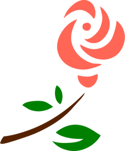 Gestileerde roos afbeelding