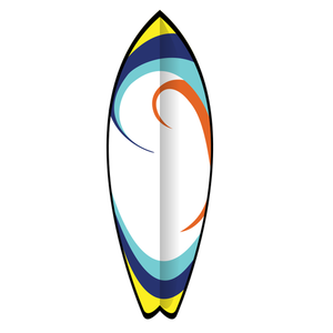 Summer surfboard vector image