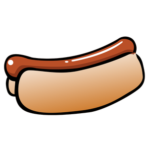 Hot dog vector image