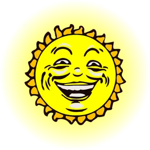 Matahari tersenyum kuning