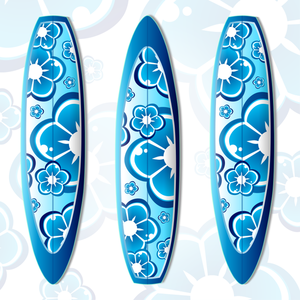 Illustration vectorielle de planche de surf