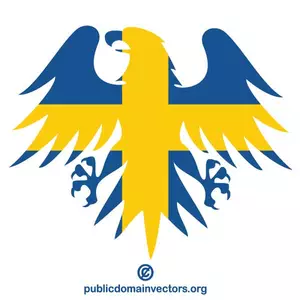 Bendera Swedia simbol vektor