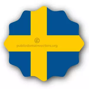 स्वीडिश झंडा वेक्टर डिजाइन