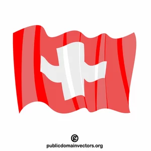 Schweiz nationella flagga