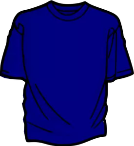 Outlined blue shirt