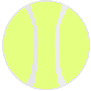 Tennis ball clip art graphique