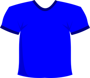 Niebieski T-shirt wektor clipart