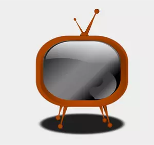 Dibujo de un televisor Certoon vectorial