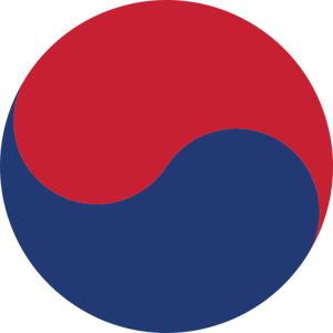 ClipArt coreano Taeguk simbolo vettoriale