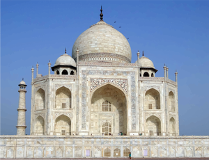 Taj Mahal photorealistic illustration
