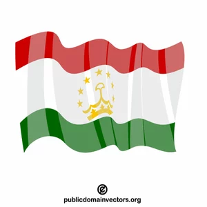 Tajikistan Republic national flag