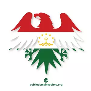 Tadzjikistan flaggan emblem