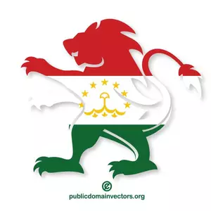 Cresta di bandiera del Tagikistan