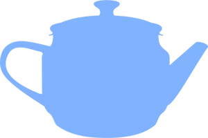 Imagem de vetor silhueta de um bule de chá