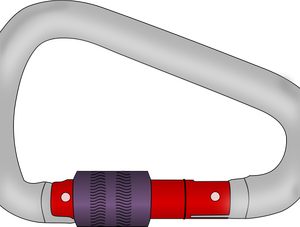 Vector illustration of carabiner