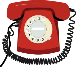 Old style telephone vector clip art