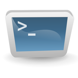 Immagine vettoriale terminale desktop