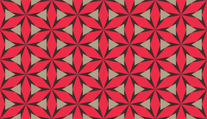 Patrón de mosaico rojo