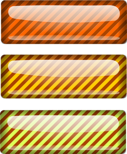 Tiga persegi berwarna stripped vektor ilustrasi