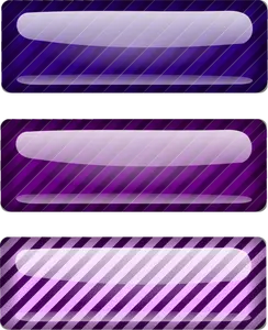 Kolme riisuttu violetti suorakulmio vektorigrafiikka