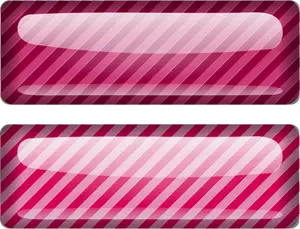 Two stripped pink squares vector drawing