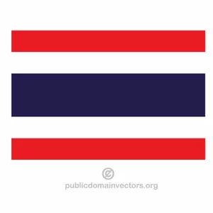 Bandiera vettoriale della Thailandia